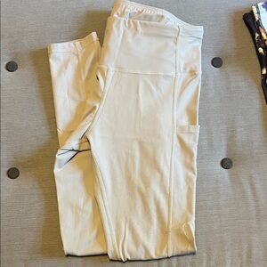 Light Gray/Tan Athletic Leggings